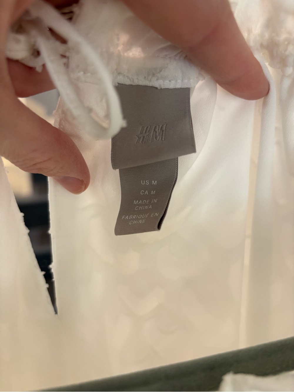 H&M White Tiered Textured Sundress - Picture 2 of 3